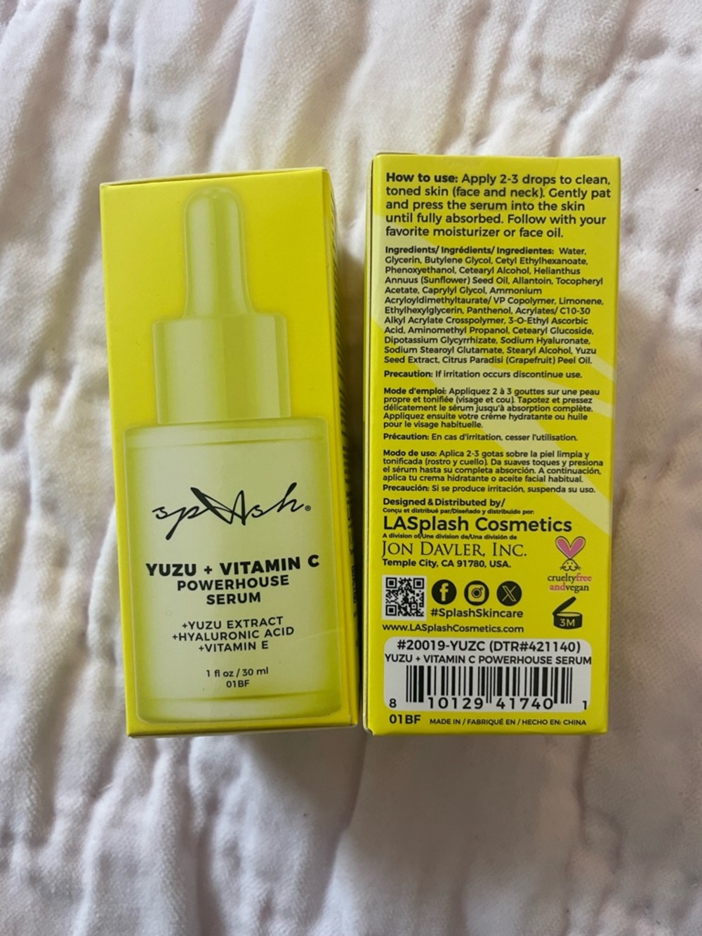 LA Splash Yuzu + Vitamin C Powerhouse Serum — Brightening Yellow Facial Serum